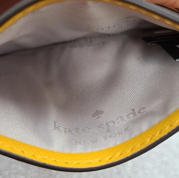 Kate Spade Yellow Card Holder NWT - Picture 3 of 4